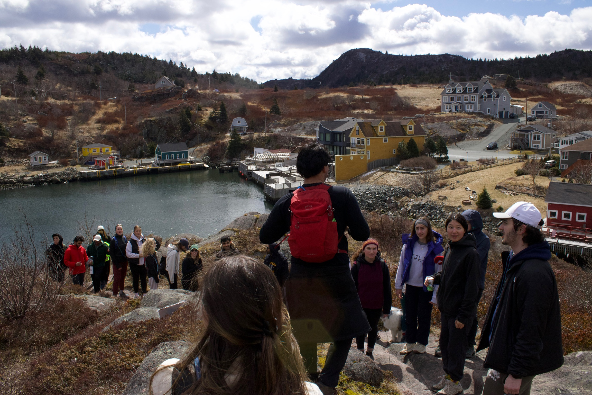 Upcoming hike trail view